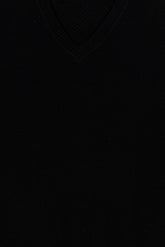 Black Knit Sleeveless Sweater